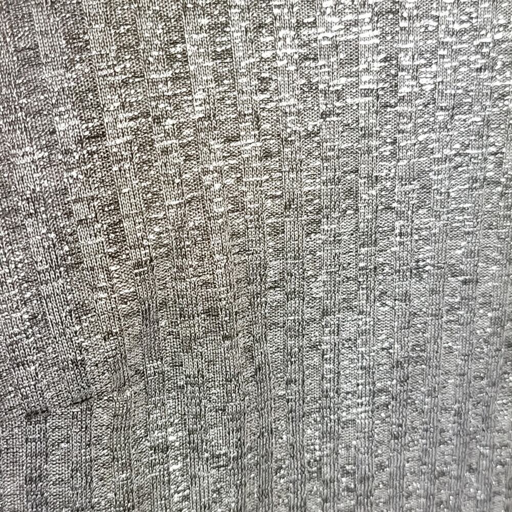Torrid Metallic Dress Silver Shimmer Ribbed Knit Trapeze - Picture 14 of 15